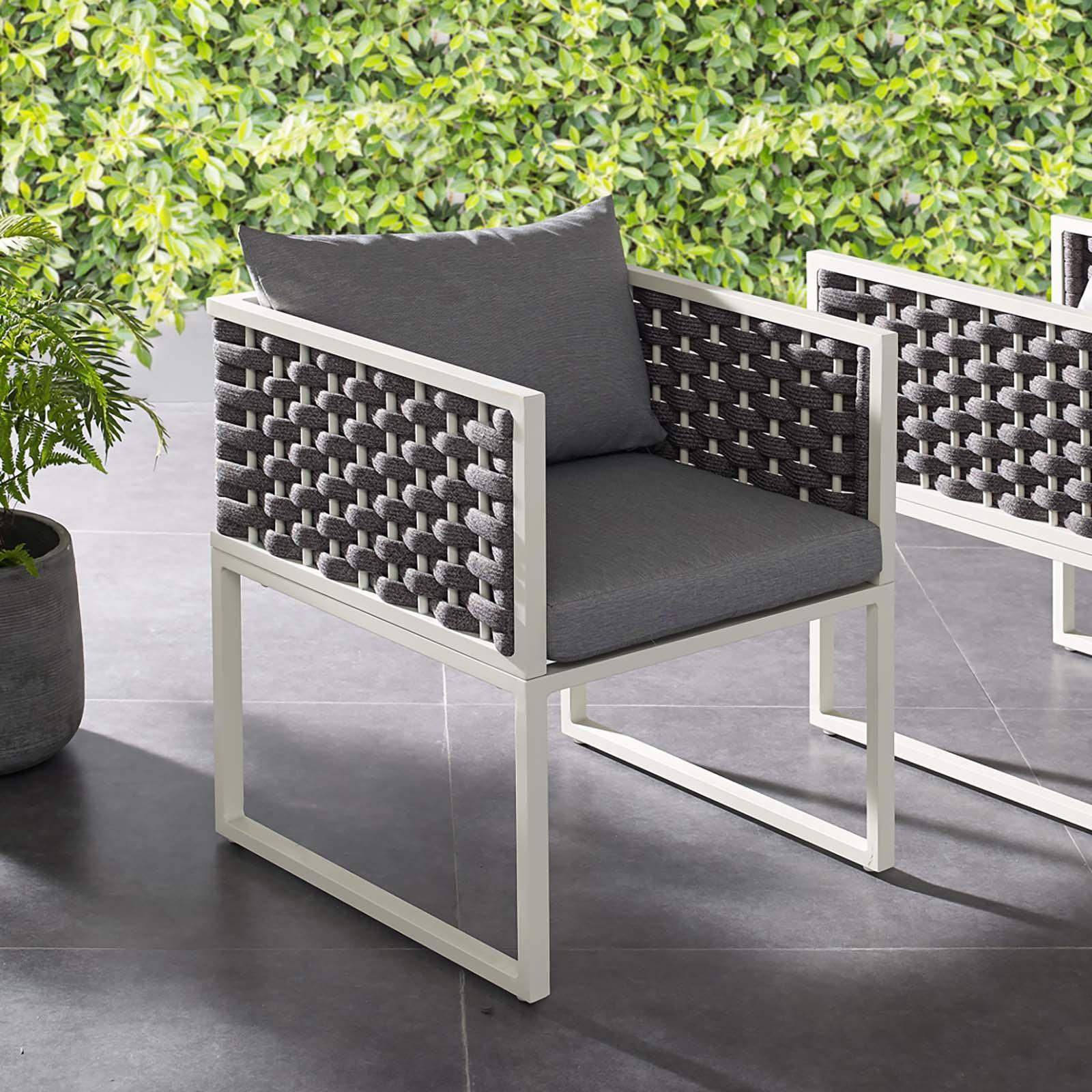 Modway Stance Outdoor Patio Aluminum Dining Armchair FredCo