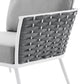 Modway Stance Outdoor Patio Aluminum Large Sectional Sofa FredCo
