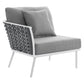 Modway Stance Outdoor Patio Aluminum Large Sectional Sofa FredCo
