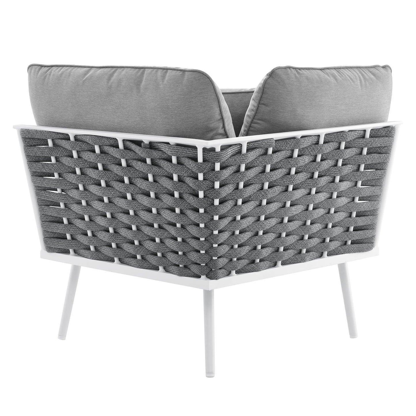Modway Stance Outdoor Patio Aluminum Large Sectional Sofa FredCo