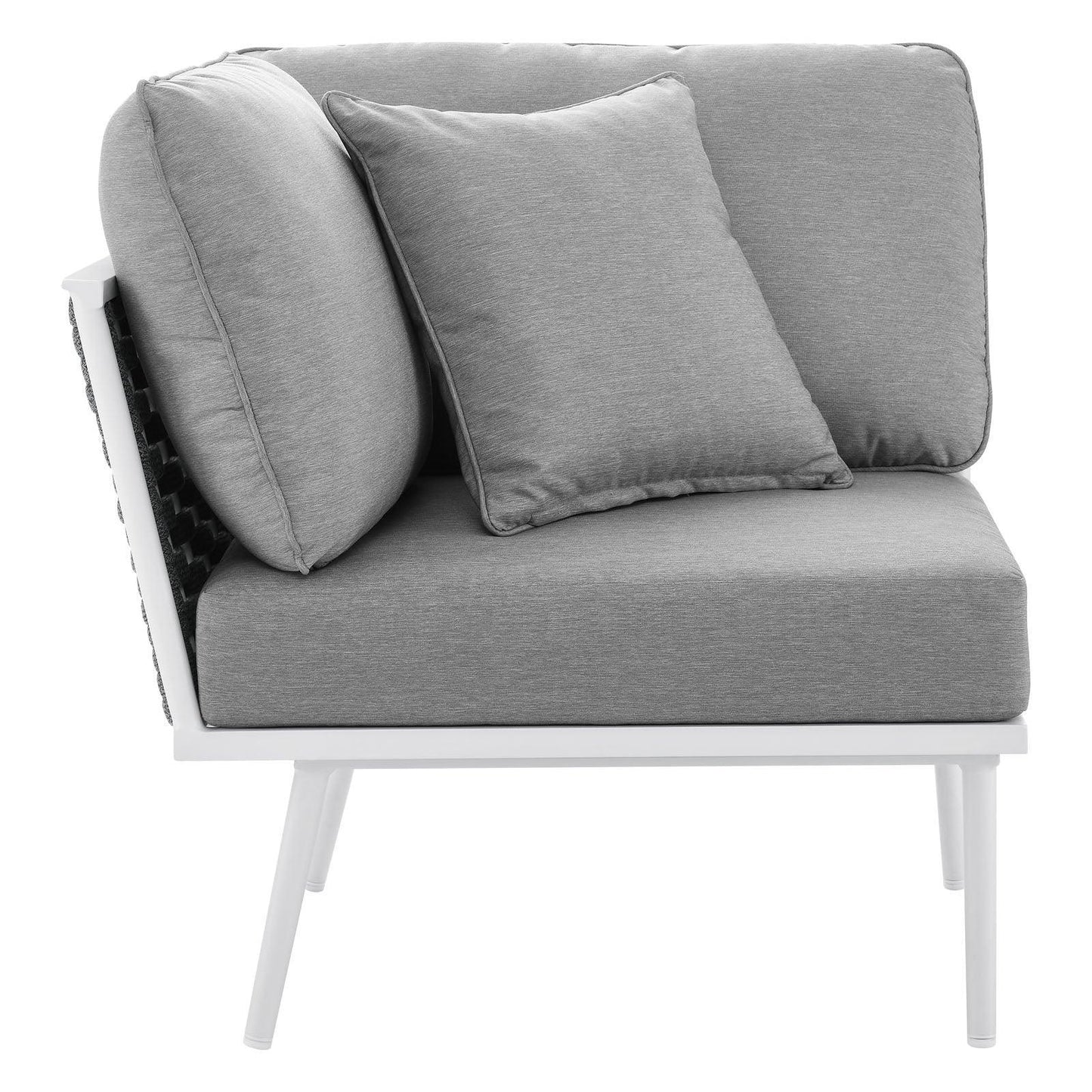 Modway Stance Outdoor Patio Aluminum Large Sectional Sofa FredCo
