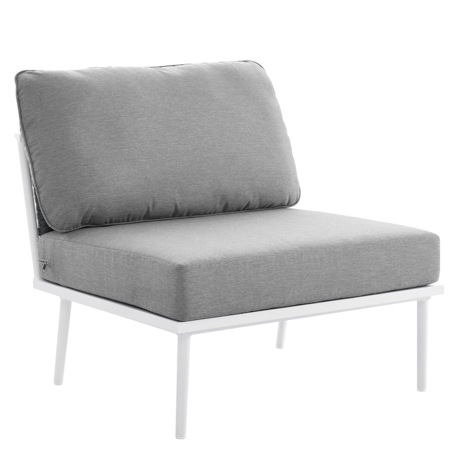 Modway Stance Outdoor Patio Aluminum Large Sectional Sofa FredCo