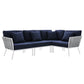 Modway Stance Outdoor Patio Aluminum Large Sectional Sofa FredCo