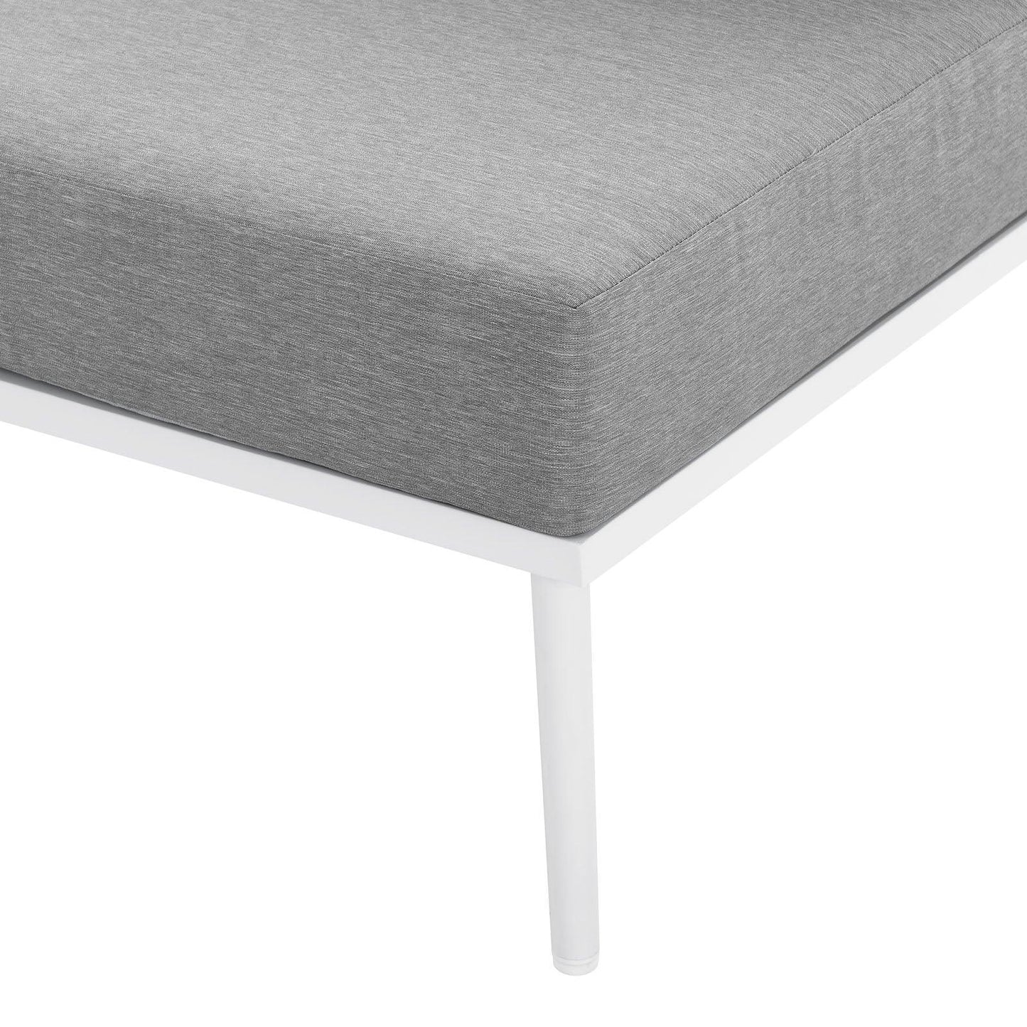 Modway Stance Outdoor Patio Aluminum Large Sectional Sofa FredCo