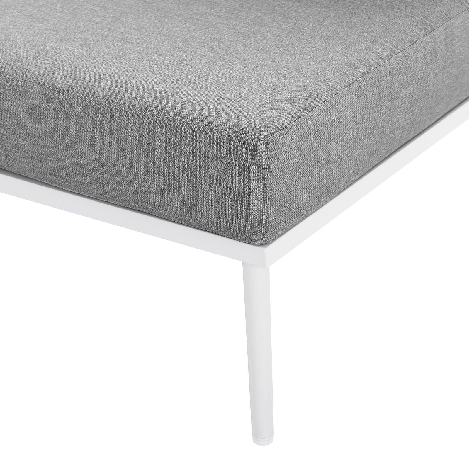 Modway Stance Outdoor Patio Aluminum Large Sectional Sofa FredCo