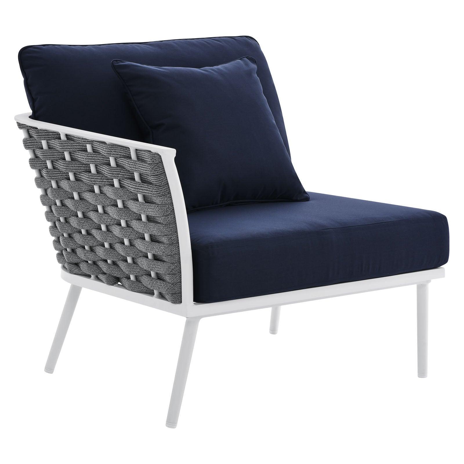 Modway Stance Outdoor Patio Aluminum Left-Facing Armchair FredCo