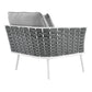 Modway Stance Outdoor Patio Aluminum Left-Facing Armchair FredCo