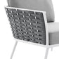 Modway Stance Outdoor Patio Aluminum Left-Facing Armchair FredCo