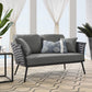 Modway Stance Outdoor Patio Aluminum Loveseat FredCo