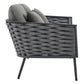 Modway Stance Outdoor Patio Aluminum Loveseat FredCo