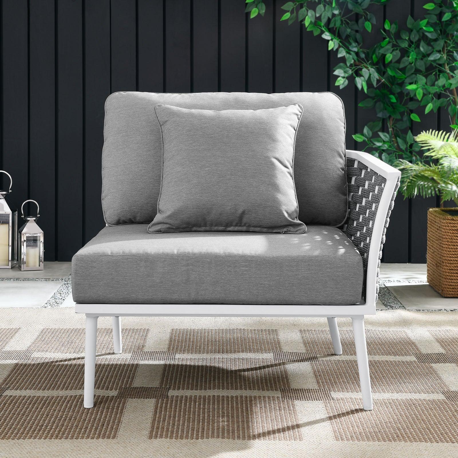Modway Stance Outdoor Patio Aluminum Right-Facing Armchair FredCo