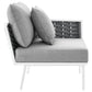 Modway Stance Outdoor Patio Aluminum Right-Facing Armchair FredCo