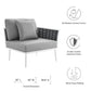 Modway Stance Outdoor Patio Aluminum Right-Facing Armchair FredCo