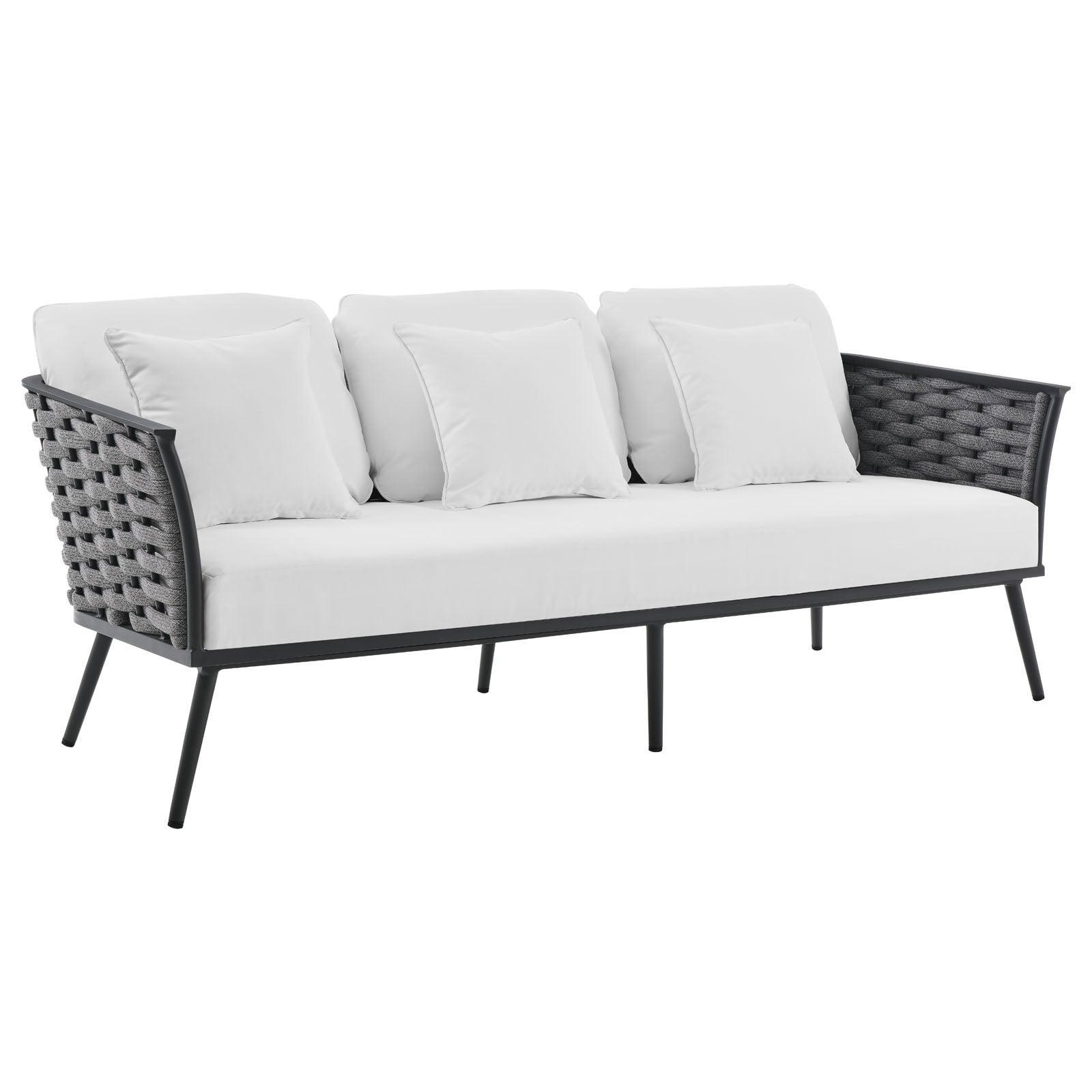 Modway Stance Outdoor Patio Aluminum Sofa FredCo