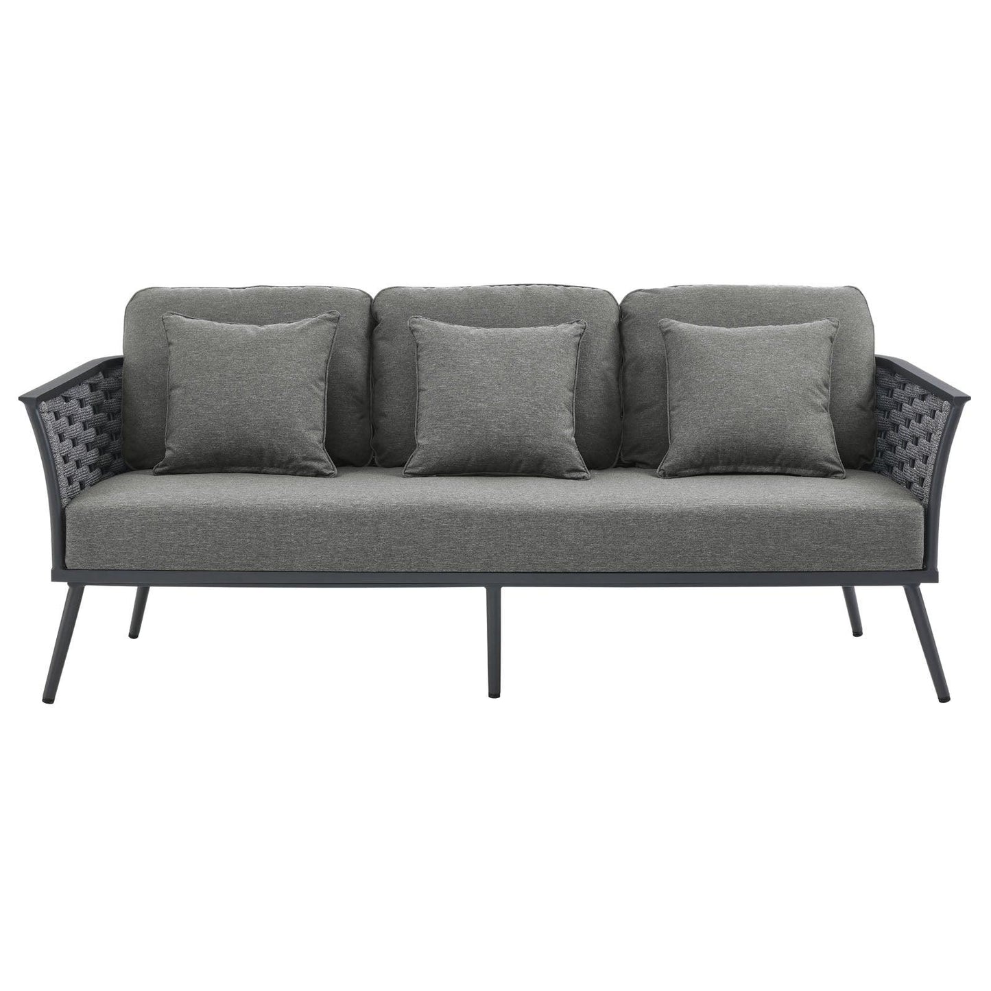 Modway Stance Outdoor Patio Aluminum Sofa FredCo