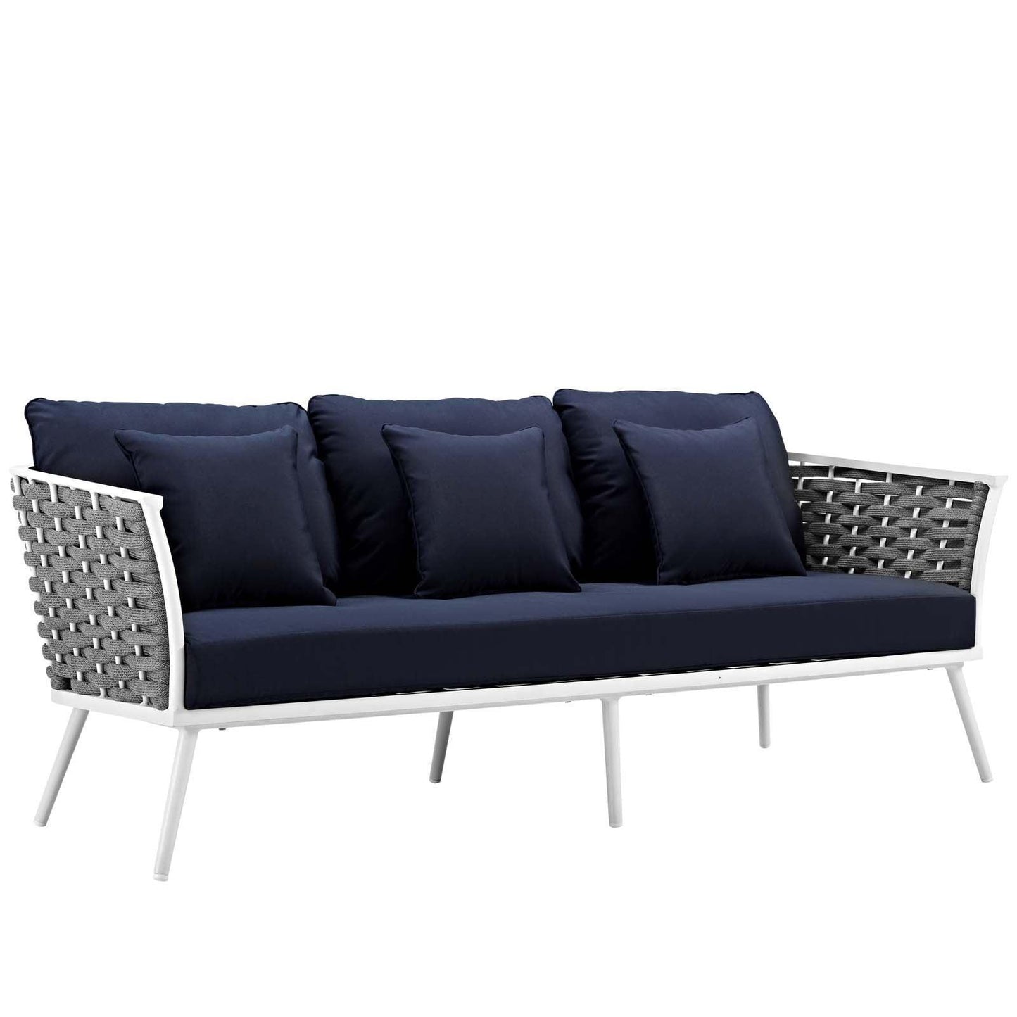 Modway Stance Outdoor Patio Aluminum Sofa FredCo