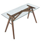 Modway Steadfast Glass Top Office Desk FredCo