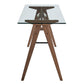 Modway Steadfast Glass Top Office Desk FredCo
