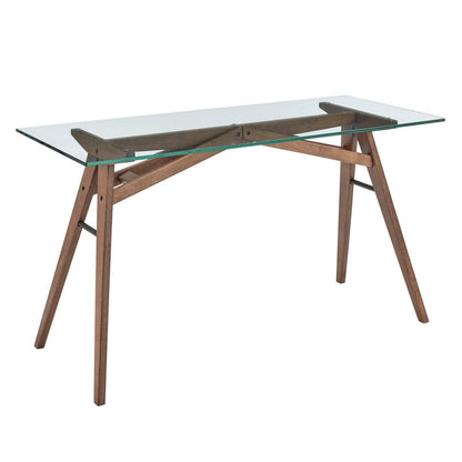 Modway Steadfast Glass Top Office Desk FredCo