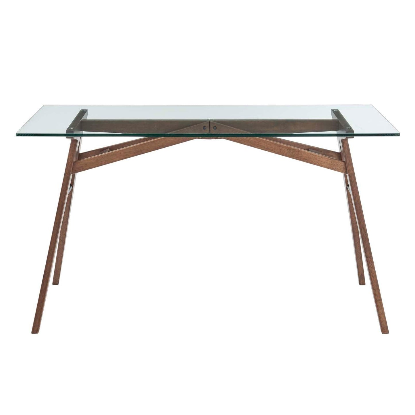 Modway Steadfast Glass Top Office Desk FredCo