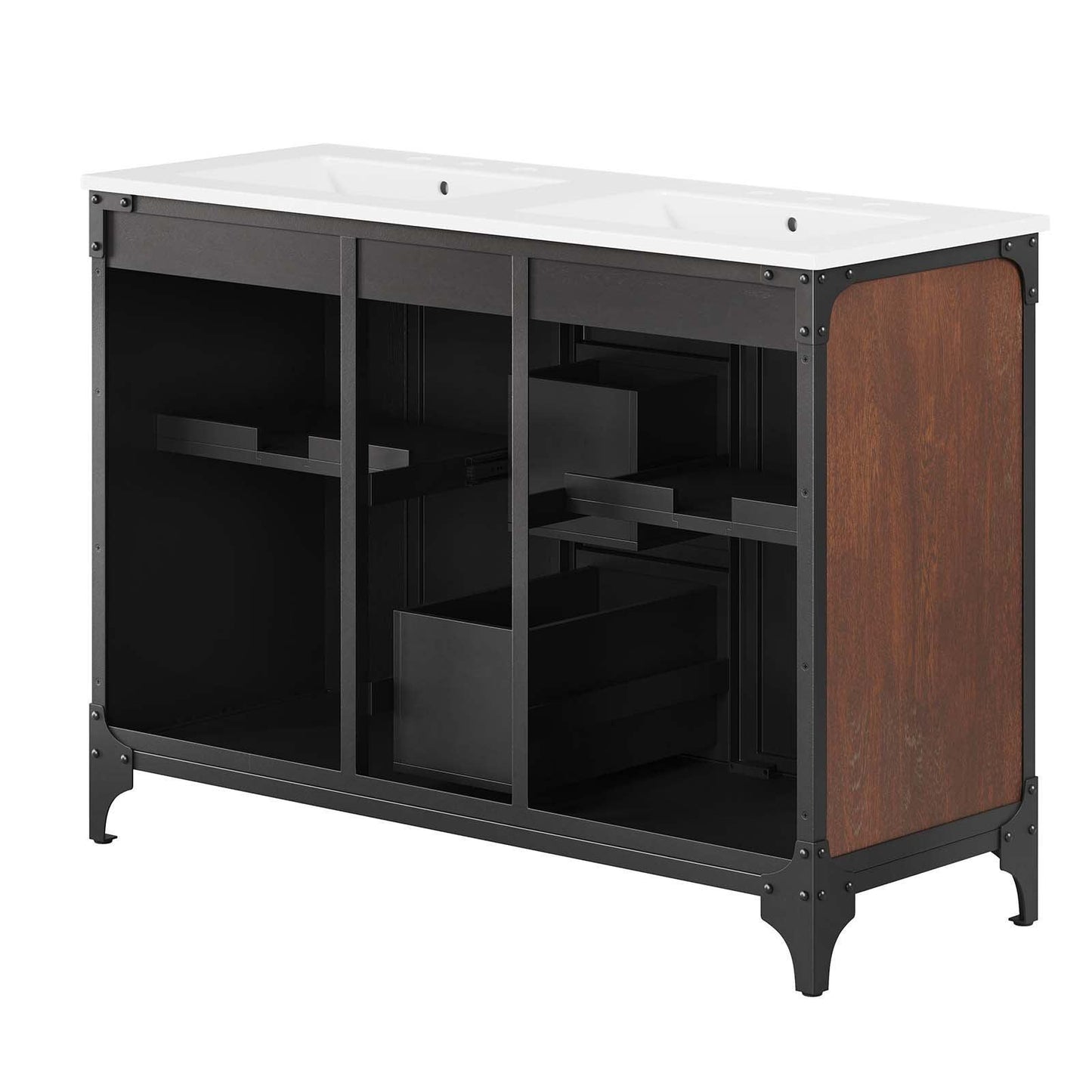 Modway Steamforge 48" Double Sink Bathroom Vanity FredCo