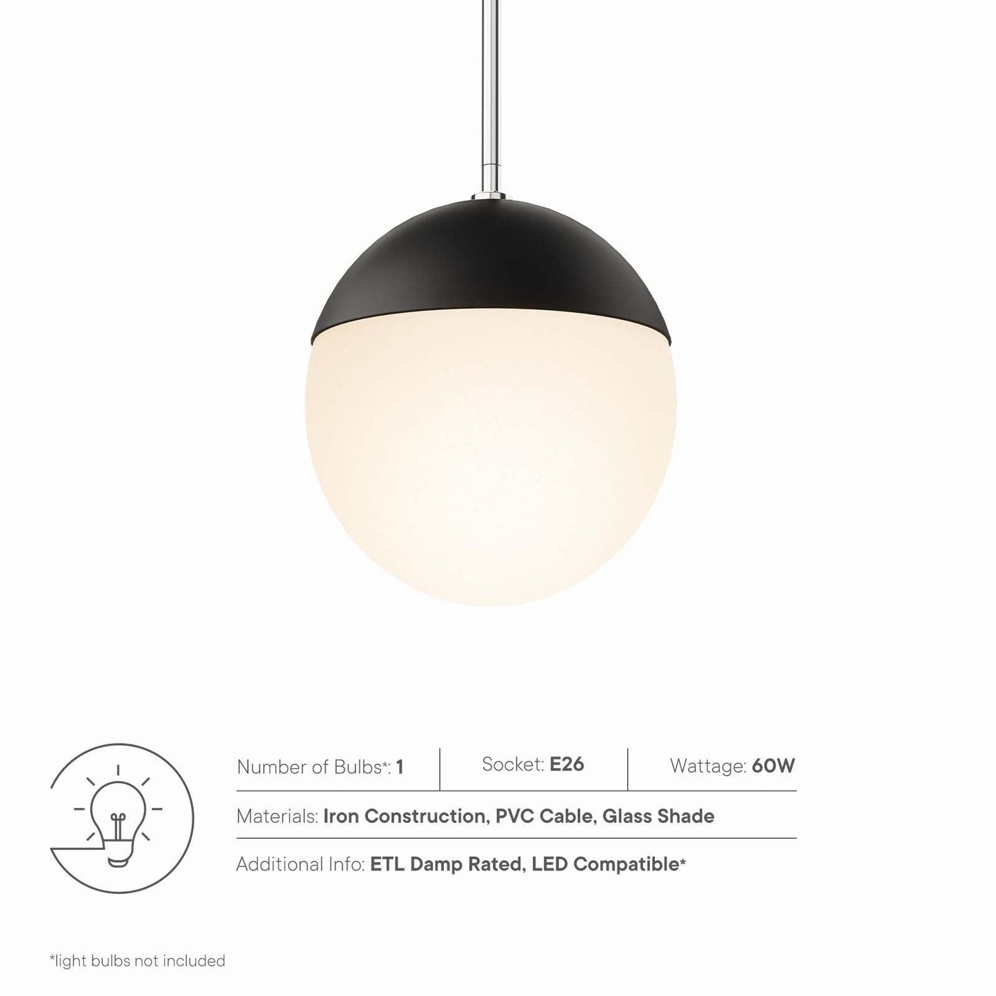Modway Stellar 1-Light Pendant Light FredCo