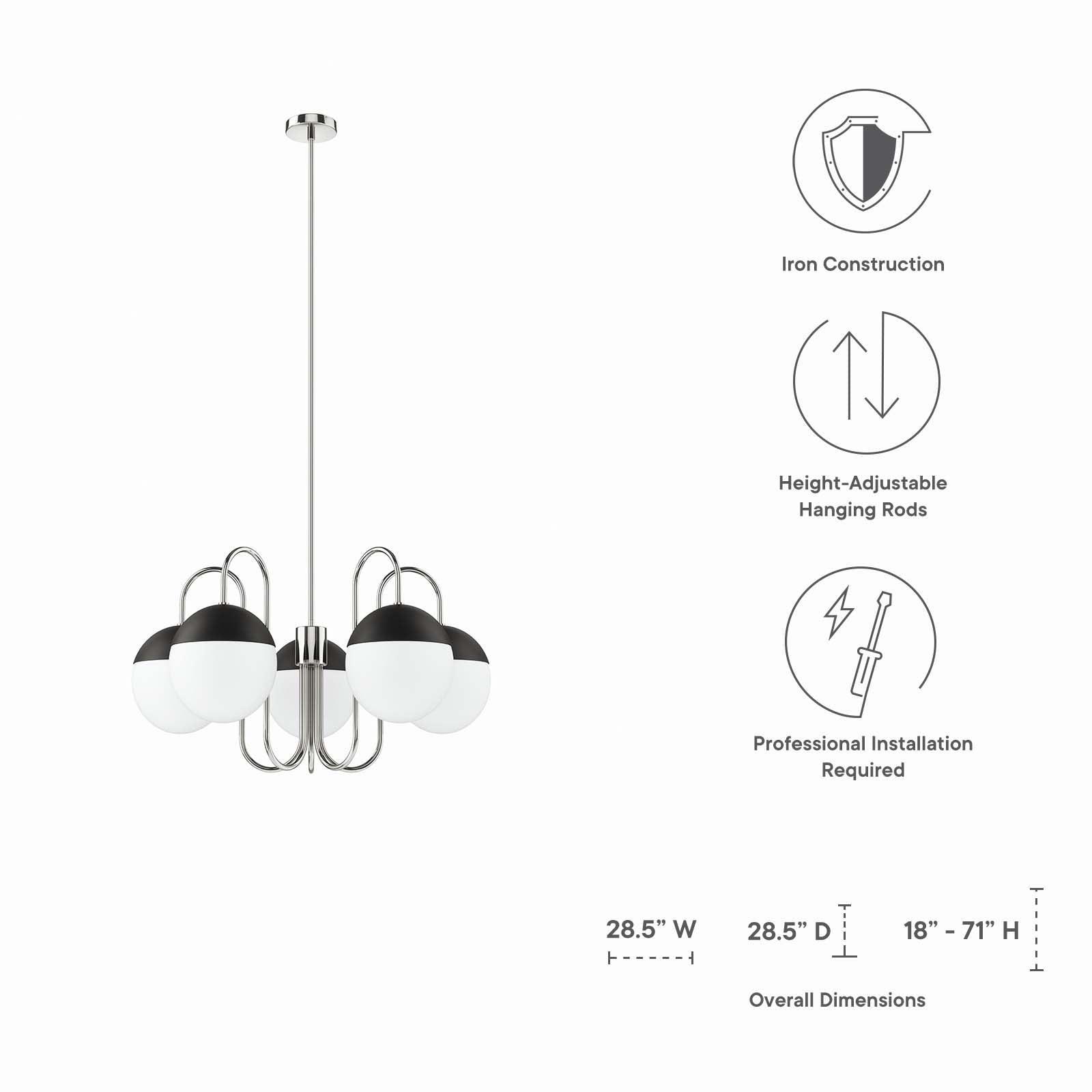 Modway Stellar 5-Light Chandelier FredCo