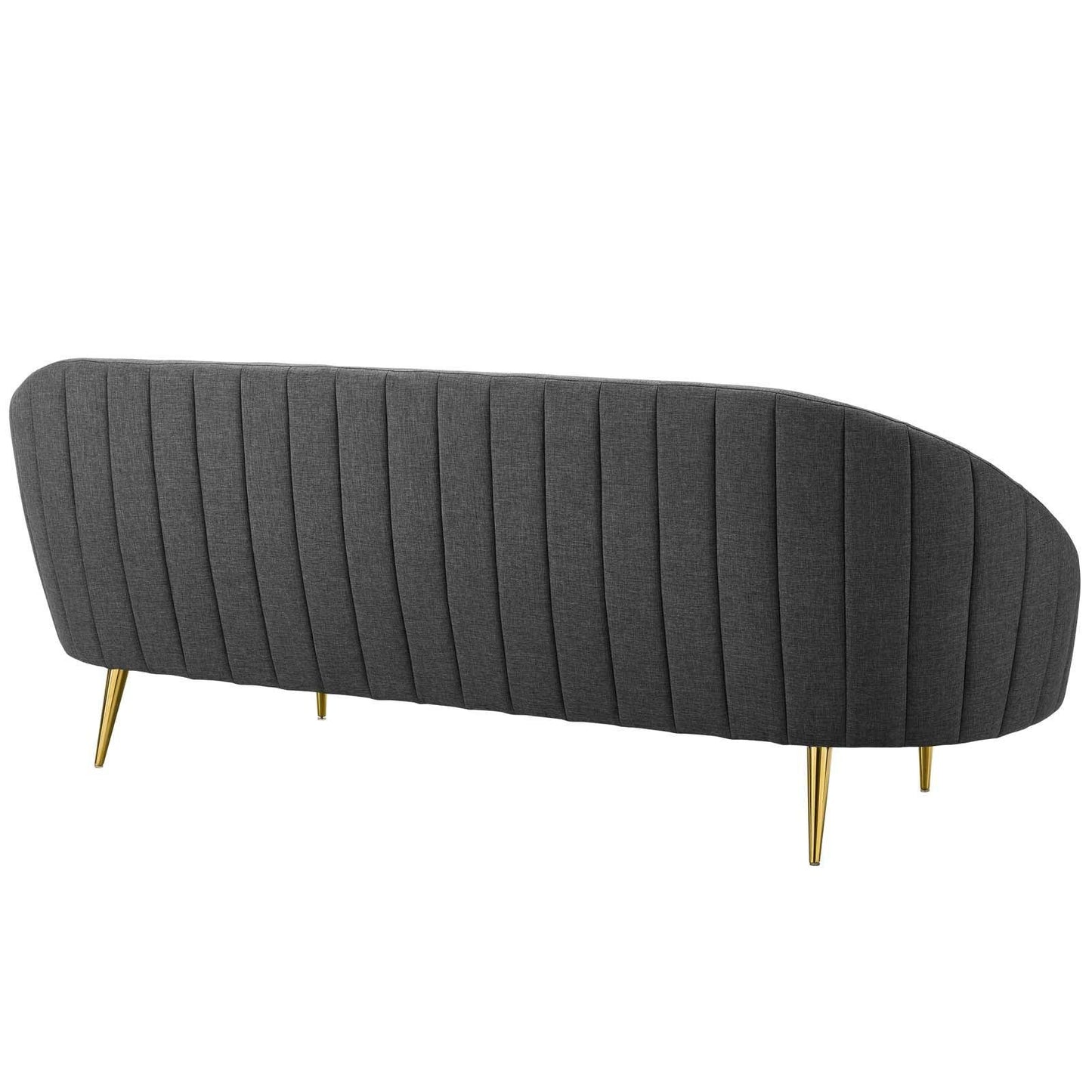 Modway Sublime Vertical Curve Back Fabric Sofa FredCo