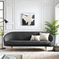 Modway Sublime Vertical Curve Back Fabric Sofa FredCo
