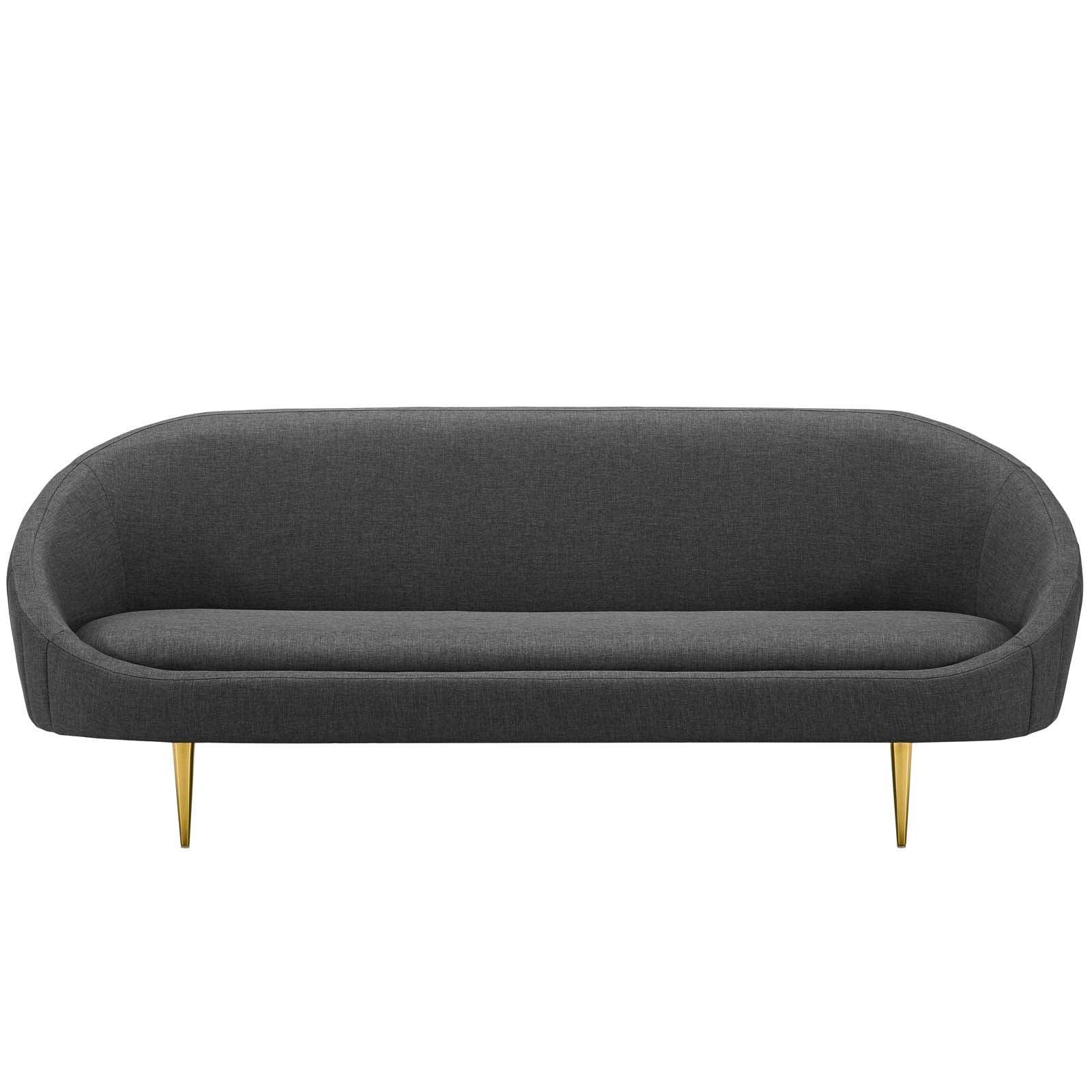 Modway Sublime Vertical Curve Back Fabric Sofa FredCo