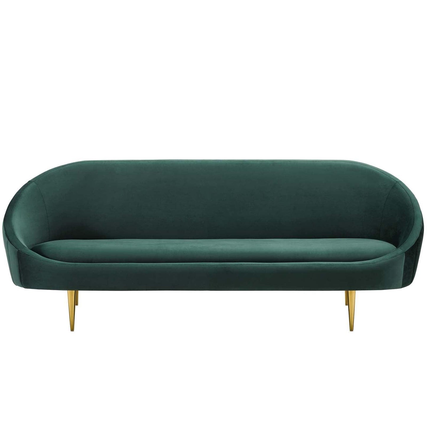 Modway Sublime Vertical Curve Back Performance Velvet Sofa FredCo