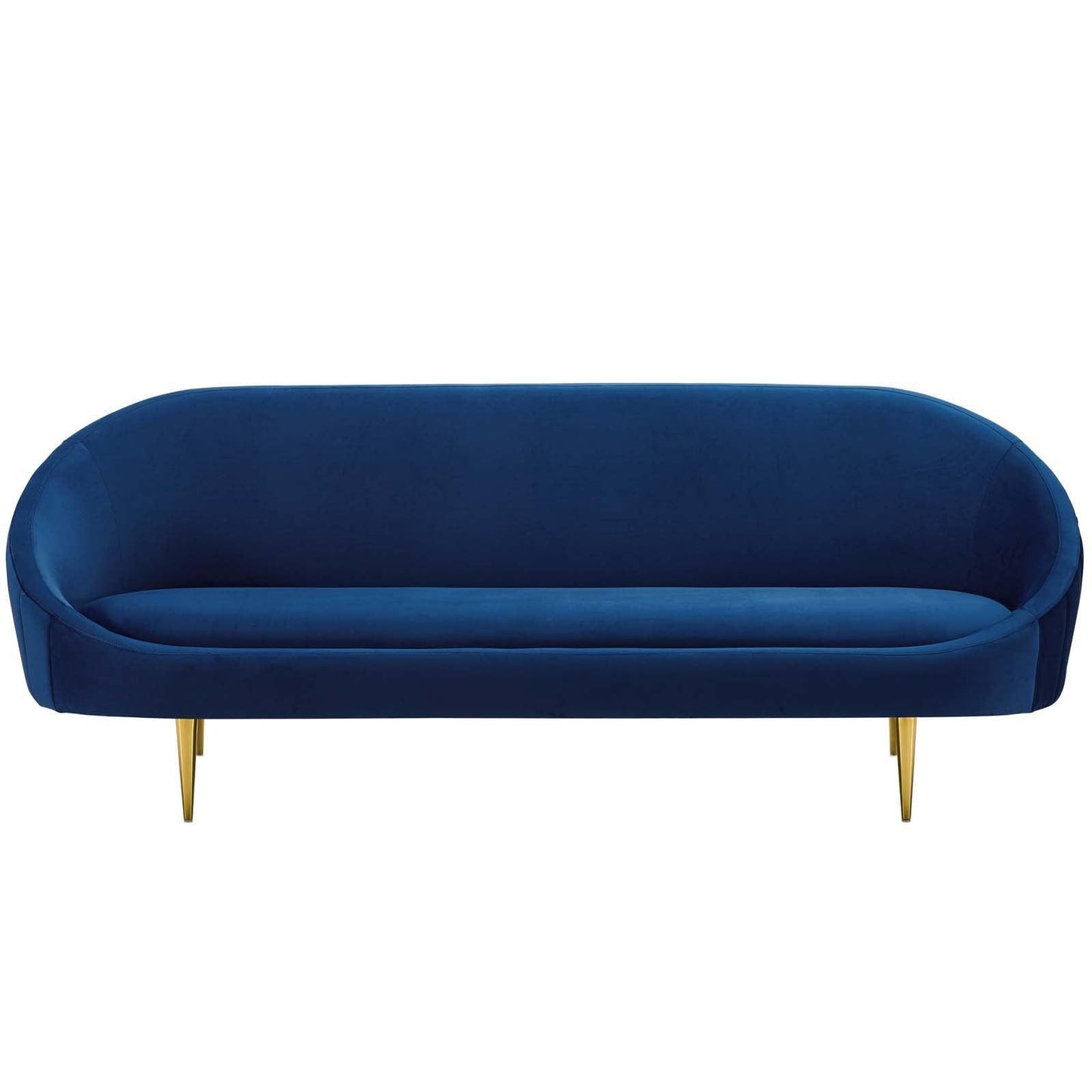 Modway Sublime Vertical Curve Back Performance Velvet Sofa FredCo