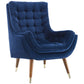 Modway Suggest Button Tufted Performance Velvet Lounge Chair FredCo