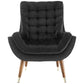 Modway Suggest Button Tufted Performance Velvet Lounge Chair FredCo