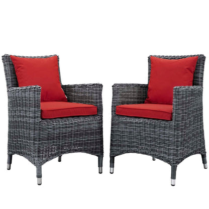 Modway Summon 2 Piece Outdoor Patio Sunbrella® Dining Set FredCo