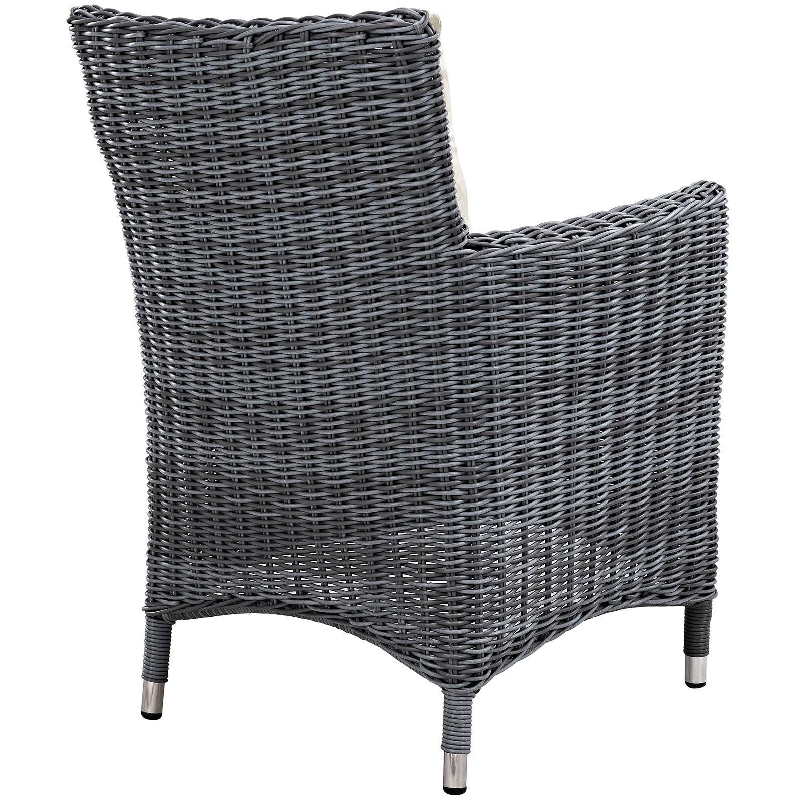 Modway Summon 4 Piece Outdoor Patio Sunbrella® Dining Set FredCo