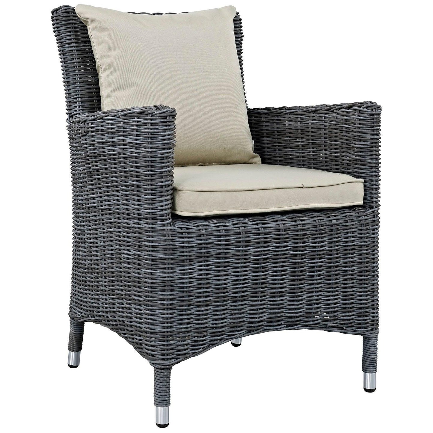 Modway Summon 4 Piece Outdoor Patio Sunbrella® Dining Set FredCo