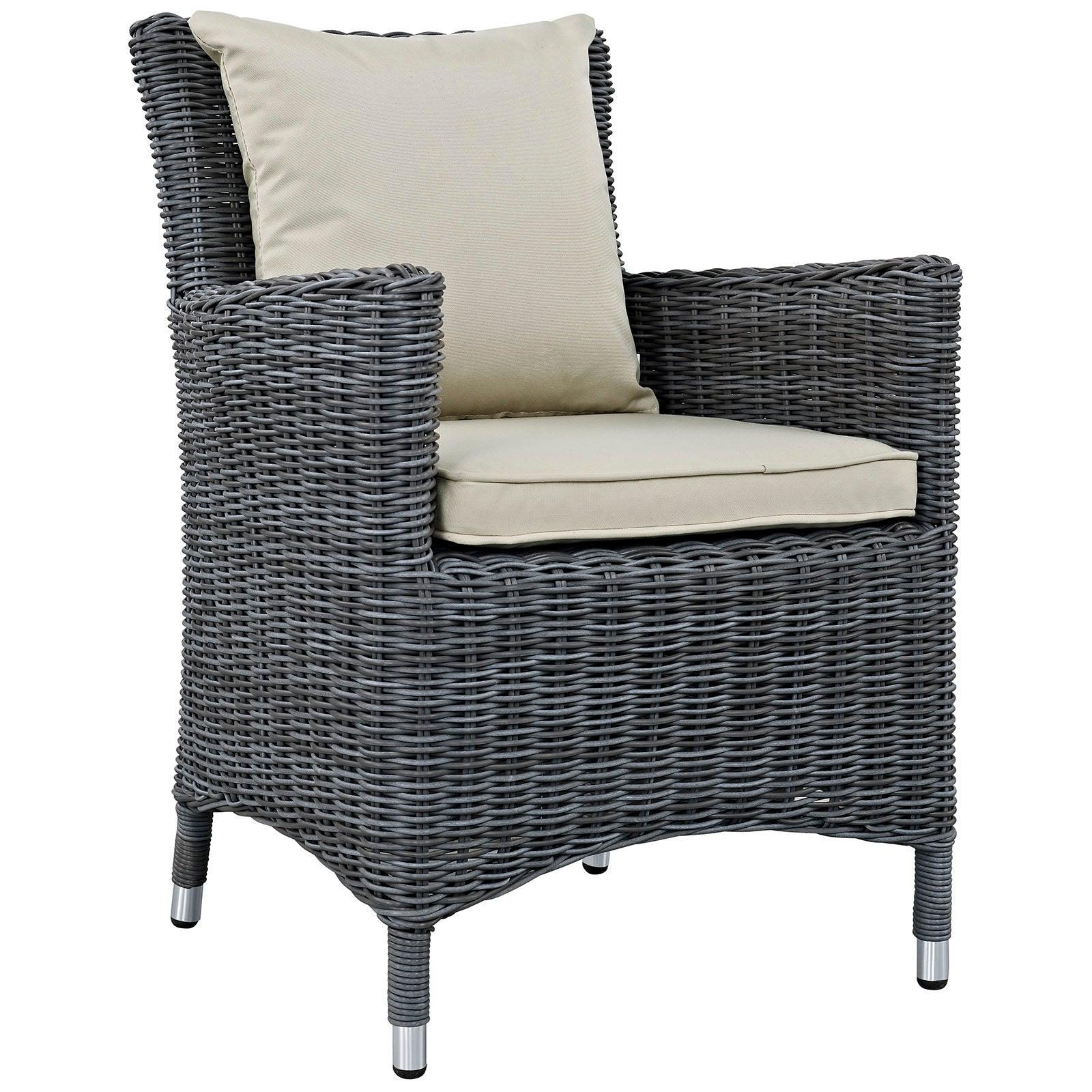 Modway Summon 4 Piece Outdoor Patio Sunbrella® Dining Set FredCo