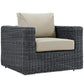 Modway Summon 5 Piece Outdoor Patio Sunbrella® Sectional Set, EEI-1893 FredCo