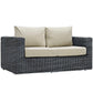 Modway Summon 5 Piece Outdoor Patio Sunbrella® Sectional Set, EEI-1893 FredCo