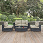 Modway Summon 5 Piece Outdoor Patio Sunbrella® Sectional Set, EEI-1896 FredCo