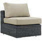 Modway Summon 5 Piece Outdoor Patio Sunbrella® Sectional Set, EEI-1896 FredCo