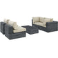 Modway Summon 5 Piece Outdoor Patio Sunbrella® Sectional Set, EEI-1896 FredCo