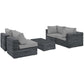 Modway Summon 5 Piece Outdoor Patio Sunbrella® Sectional Set, EEI-1896 FredCo