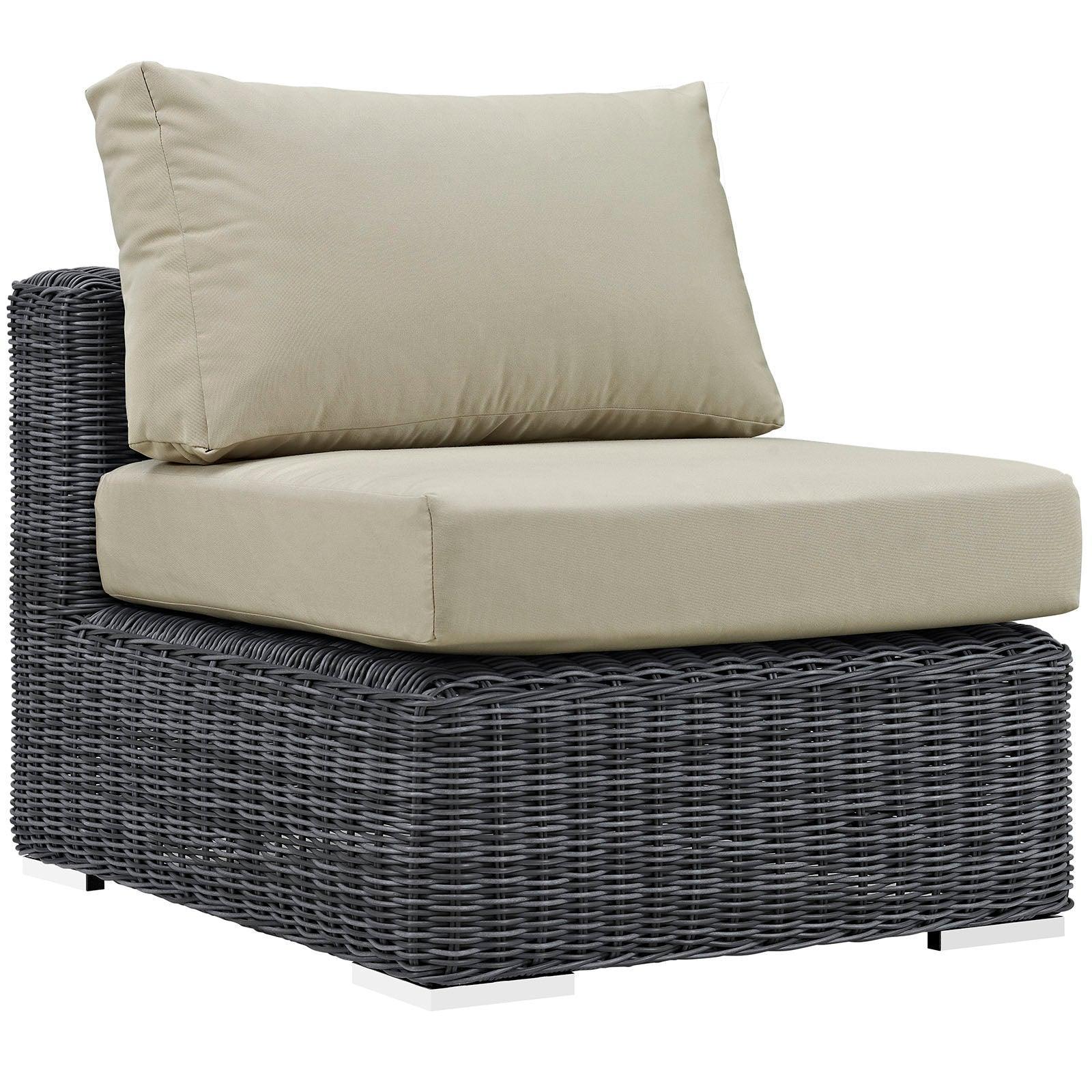 Modway Summon 5 Piece Outdoor Patio Sunbrella® Sectional Set, EEI-1904 FredCo