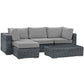 Modway Summon 5 Piece Outdoor Patio Sunbrella® Sectional Set, EEI-1904 FredCo