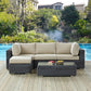 Modway Summon 5 Piece Outdoor Patio Sunbrella® Sectional Set, EEI-1904 FredCo