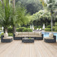 Modway Summon 7 Piece Outdoor Patio Sunbrella® Sectional Set, EEI-1897 FredCo