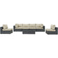 Modway Summon 7 Piece Outdoor Patio Sunbrella® Sectional Set, EEI-1897 FredCo