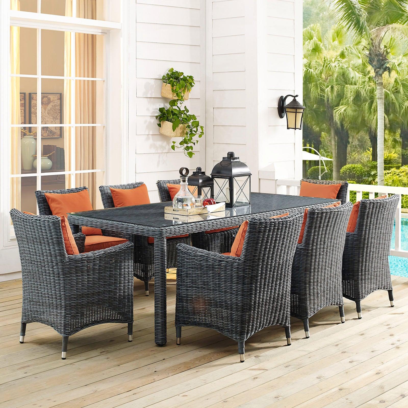 Modway Summon 83" Outdoor Patio Dining Table FredCo